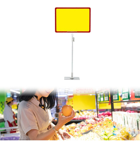 Soporte Para Letreros Ajustable, Soporte Para Letreros Rojo