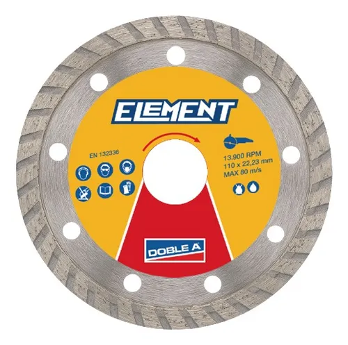 comprar Disco Diamantado Turbo 110mm Doble A Element