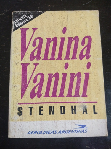 Libro,stendhal, Vanina Vanini, Biblioteca Página 12