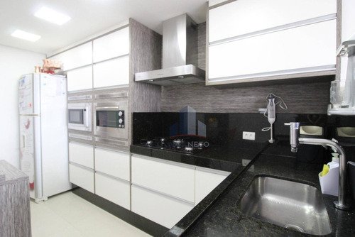 Imagem 8 de 25 de Apartamento Com 3 Dormitórios Sendo 1 Suíte À Venda, 105 M² Por R$ 530.000 - Vila Bocaina - Mauá/sp - Ap1174