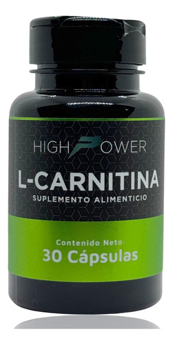 Carnitina 500 Mg 30 Cápsulas High Power.