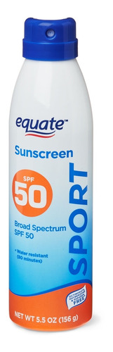 Equate Sport Protector Solar En Spray Spf50 156g 