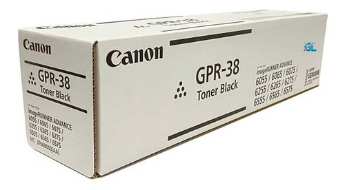 Toner Canon Color Negro Gpr-38 - 3766b003aa 56.000 Pági /v