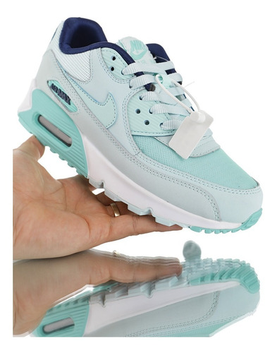 Zapatillas Nike Air Max 90 Celeste Agua Mujer 36/39 | Mercado Libre