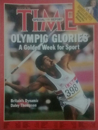 Revista Time En Ingles Juegos Olimpicos Los Angeles 1984
