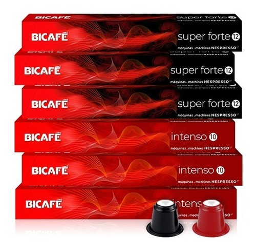 Kit Bicafé 60 Cápsulas De Café Red Para Máquinas Nespresso