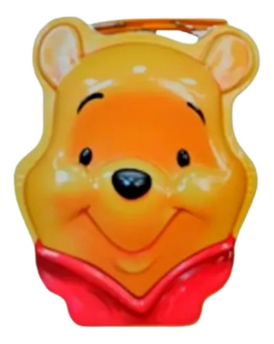 Lunchera Infantil Lata Winnie Pooh Con Candado Y Manija