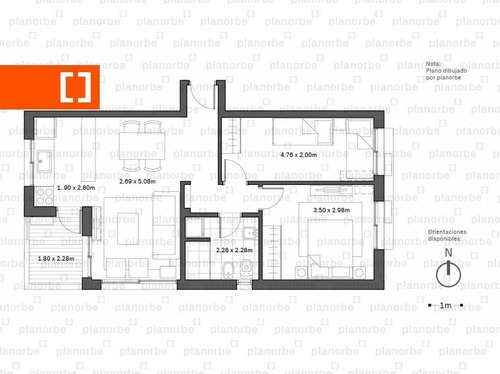 Venta De Apartamento Obra Construcción 2 Dormitorios En Tres Cruces, Nostrum Plaza 2 Unidad 413