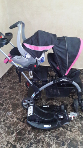 Remato Coche Doble Baby Trend Con Porta Bebe