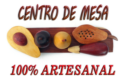 Frutas Talladas En Madera Centro De Mesa Adornos Artesanía