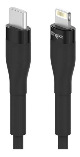 Cable Ringke Original Pastel Cable Usb C Para iPhone Pd 3.0 Negro