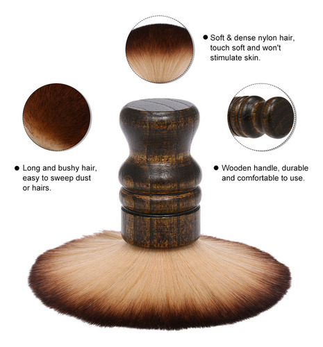 Cepillo Suave Para Limpiar El Cabello Con Cuello De Barbero