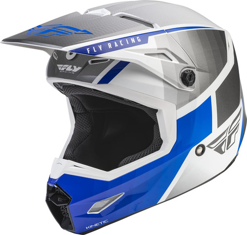 Casco Para Moto Fly Racing Kinetic Dri Talla M Color Azul