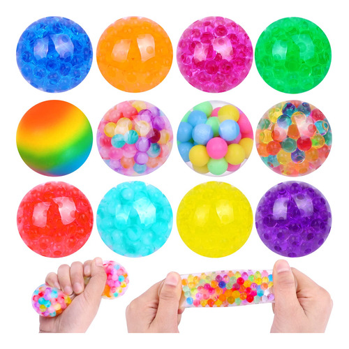 Dulefun Juego De 12 Bolas De Estres Para Ninos Y Adultos, Bo