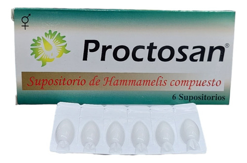 Proctosan Ovulos Para Hombresx 6 Unidades