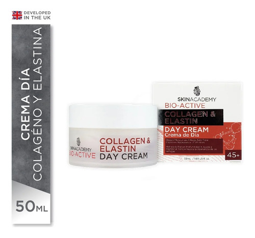 Skin Academy Crema Día Antiarrugas 45 + Collagen & Elastin