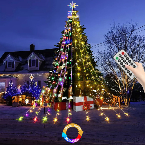 Luces De Navidad Que Cambian De Color Con Control Remoto