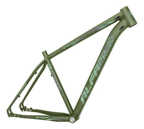 Quadro Bicicleta Aro 29 Aluminio Alfameq Afx Freio A Disco Cor Verde Militar Verde Água Tamanho Del Quadro 17