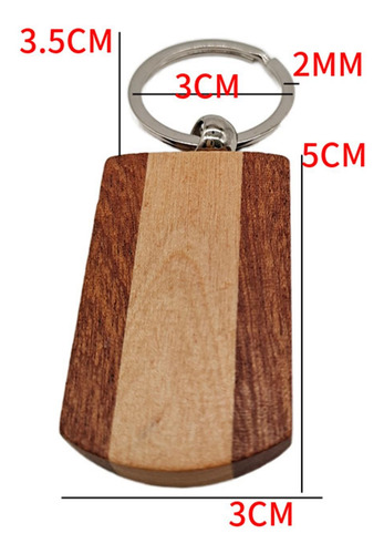 2 Llavero Etiquetas De Bricolaje Llavero De Madera Etiquetas
