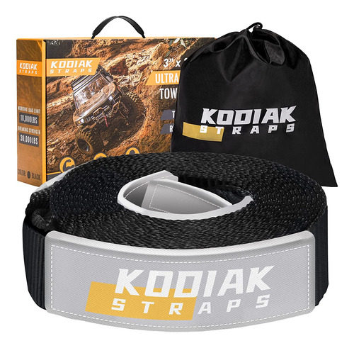 Correa De Remolque Kodiak Straps De 3 X 30 Pies, Pesadas...