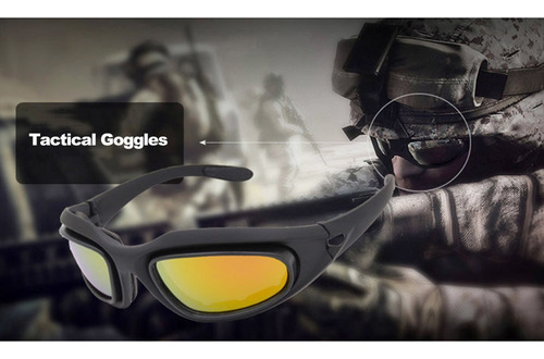 Gafas Polarizadas Uv400 Tácticas C5 Gafas De Disparo 4 Lent