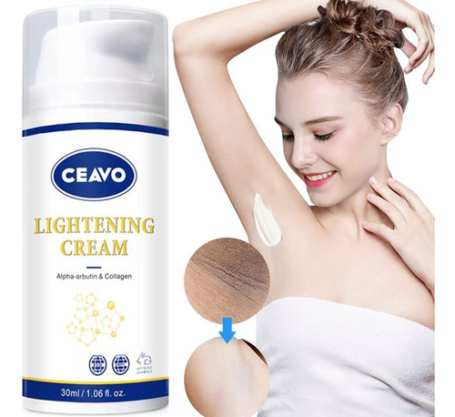 Crema Aclaradora De La Piel Para Axilas Oscuras, Rodillas, C