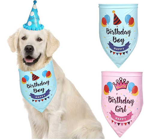 Pañuelo Pañoleta Para Mascotas Gatos Perros Feliz Cumpleaños