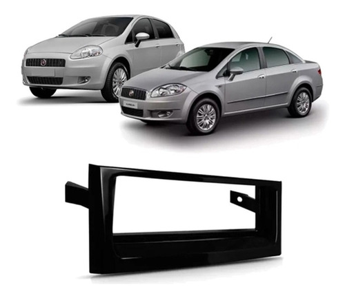 Moldura Painel Fiat Punto Linea 1 Din Para Dvd Cd Mp3