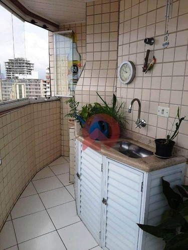 Imagem 12 de 24 de Apartamento Com 3 Dormitórios À Venda, 90 M² Por R$ 420.000 - Vila Guilhermina - Praia Grande/sp - Ap3549