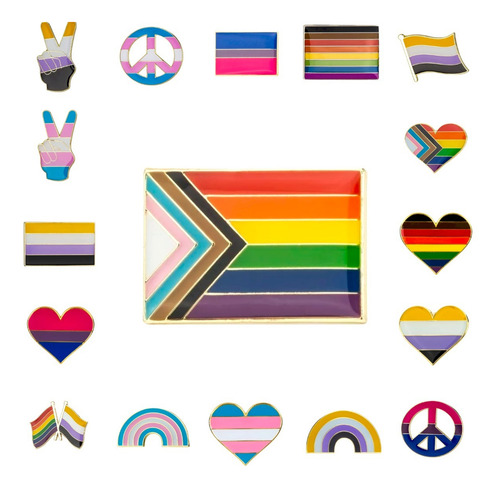 100 Pines Lgbtqa Broche Queer Bisexual No Binario Transexual