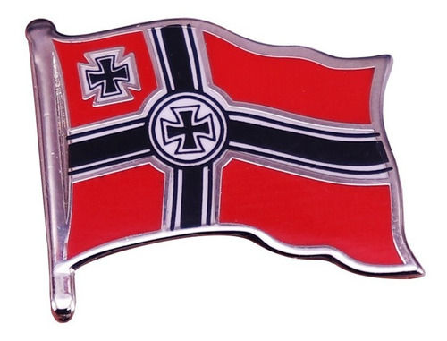 Insignia Metálica Bandera Kriegsmarine Cruz De Hierro 