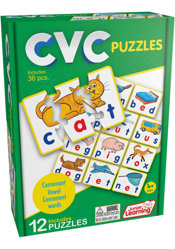 Rompecabezas Junior Learning Jl240 Cvc, Multicolor