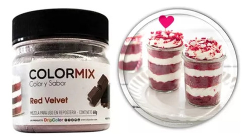 Colorante Color Sabor Polvo Colormix Red Velvet 60 Gr-botica