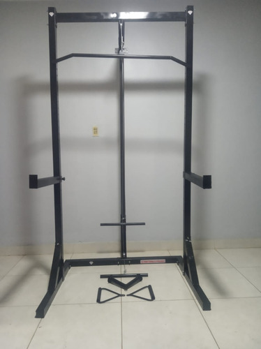 Jaula De Potencia Multifuncional Con Poleas + 2 Accesorios