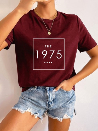 Remera  The 1975 Algodón Unisex Clásica