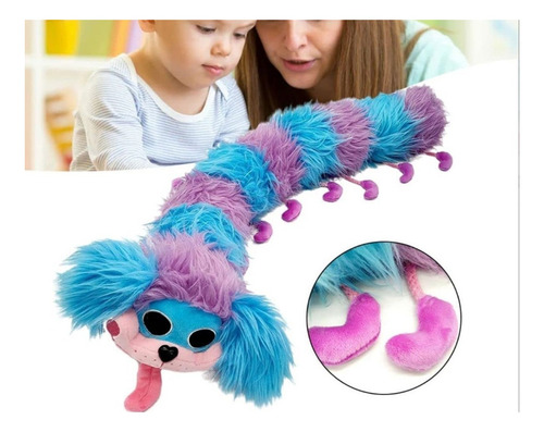 Imagen 7 de 9 de Juego De Peluche (pj Pug-a-pillar 60 Cm) Poppy Playtime Game
