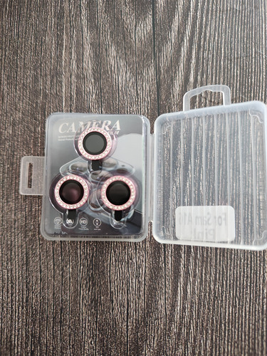 Vidrio Protector De Camara Para Samsung A16 Lisos Y C Strass Rosa Strass