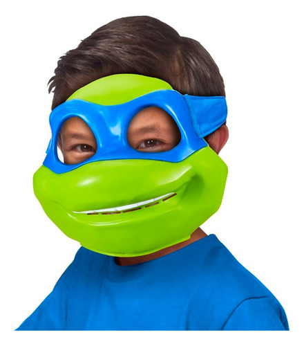 Tmnt Movie Máscara Ninja Leonardo Roleplay Disfraz Azul Claro Unitalla