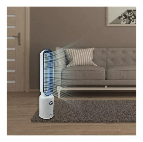 Ventilador De Torre Silencioso Con Control 3 Velocidades Jwj Cantidad De Aspas 0 Estructura Blanco Aspas Sin Aspas Diámetro 45.72 Cm Material De Las Aspas Sin Aspas
