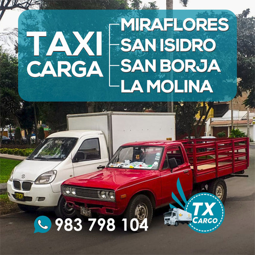 Servicio Taxi Carga / Mini Mudanzas / Servicio De Taxi Carga