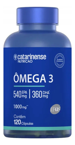Ômega 3 Catarinense Nutrição 120 Cápsulas 1000mg Oleo de Peixe