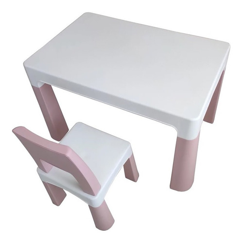 Imagem 3 de 3 de Conjunto De Mesa Com 1 Cadeiras Mesinha Infantil Gaveta
