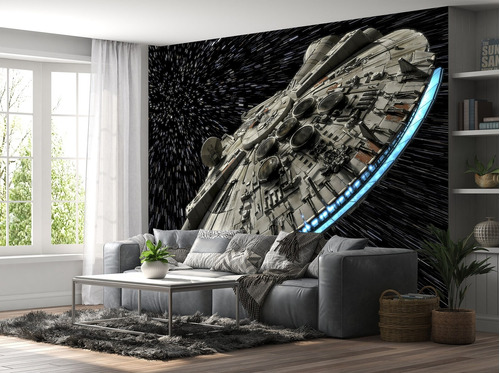 Vinil Adhesivo Tapiz Foto Mural Millenium Falcon Star Wars