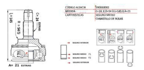 Junta Homocinetica Ext Der Giro G100 1.0 Cb G100 1987 1993