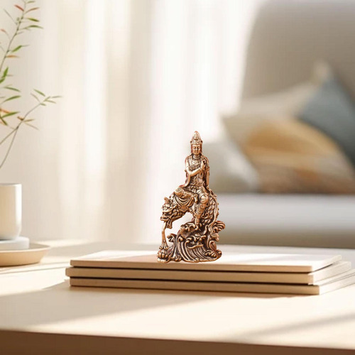 Guan Yin Estatueta Feng Shui Decoração Peça Central De