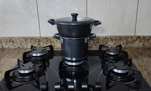 Cuscuzeiro Nordestino Grande E Vaporeiro Craqueado