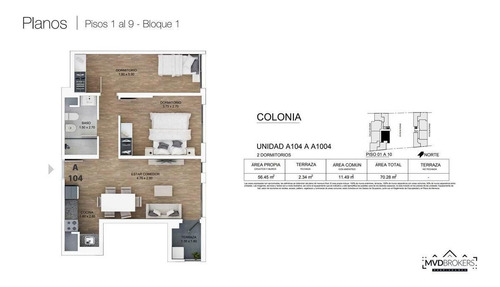 Imagen 7 de 12 de Venta Apartamento - Tres Cruces - 2 Dormitorios - En Construcción