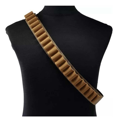 Bandolera Carrillera Rifle 556 762 Tiro Porta Cartuchos Fusi Color Marrón