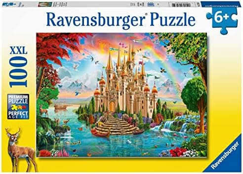 Rompecabezas Ravensburger Xxl Rainbow Castle 100 Piezas