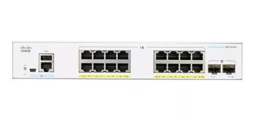 Switch Cisco Cbs350-16p-ar 16 Bocas Poe Admin 10/100/1000 